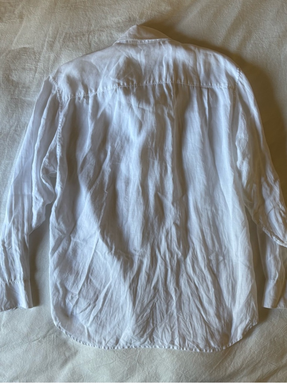 Tommy Bahama White 100% Linen Button Up Shirt - Large - Picture 5 of 5